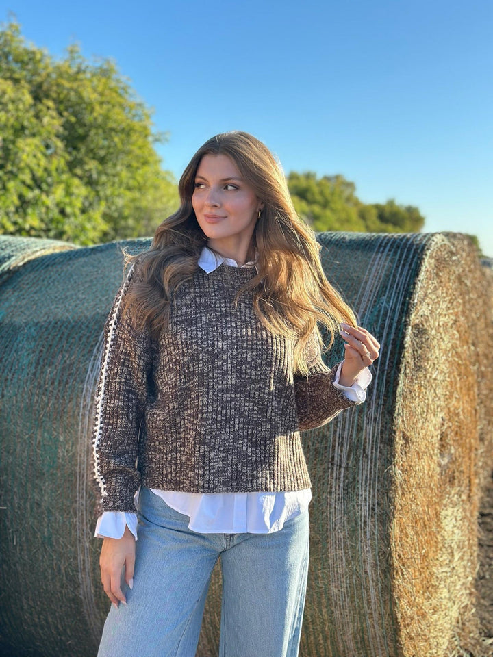 Elan Melange Crew Sweater
