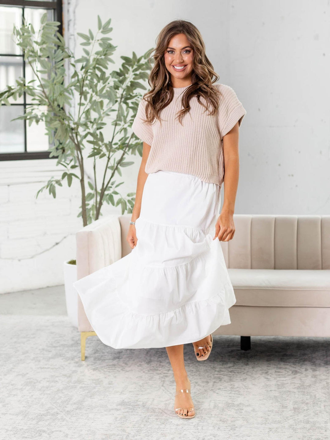 Elan Midi Dress + Sweater Combo