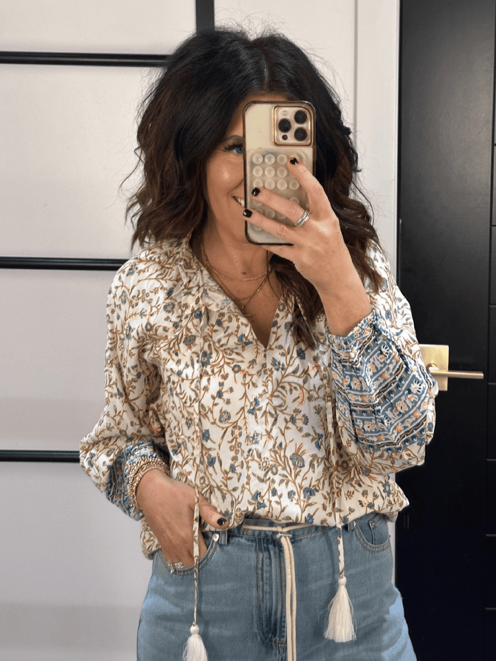 elan floral blouse