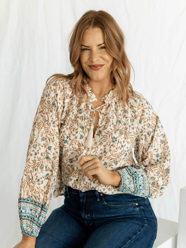 elan floral blouse