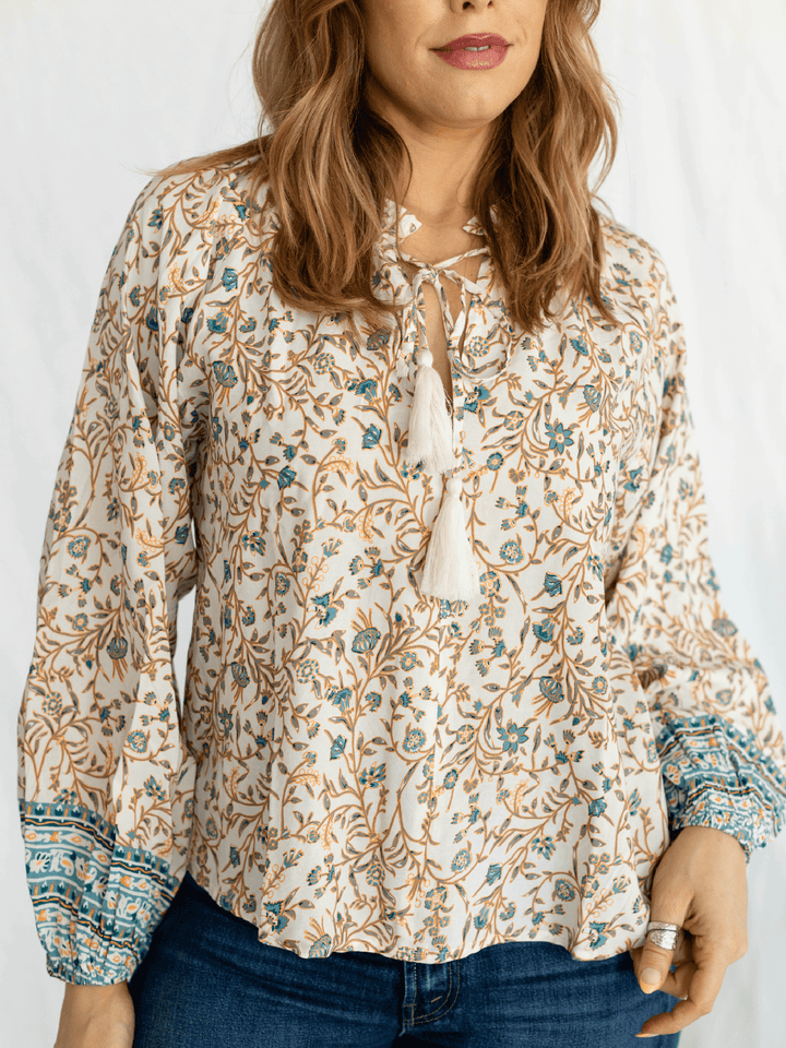 elan floral blouse