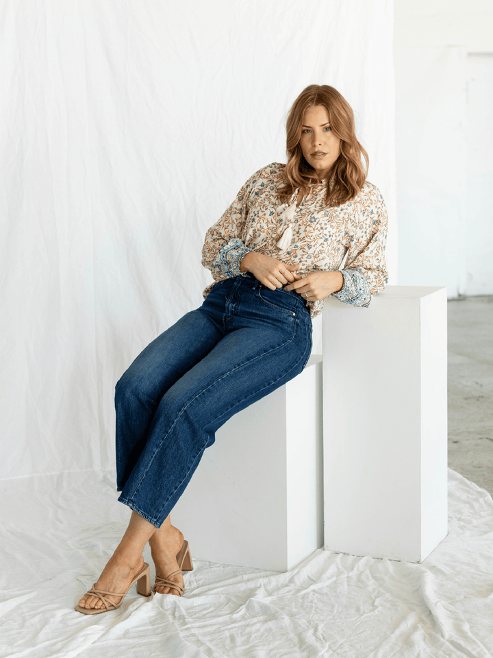 elan floral blouse