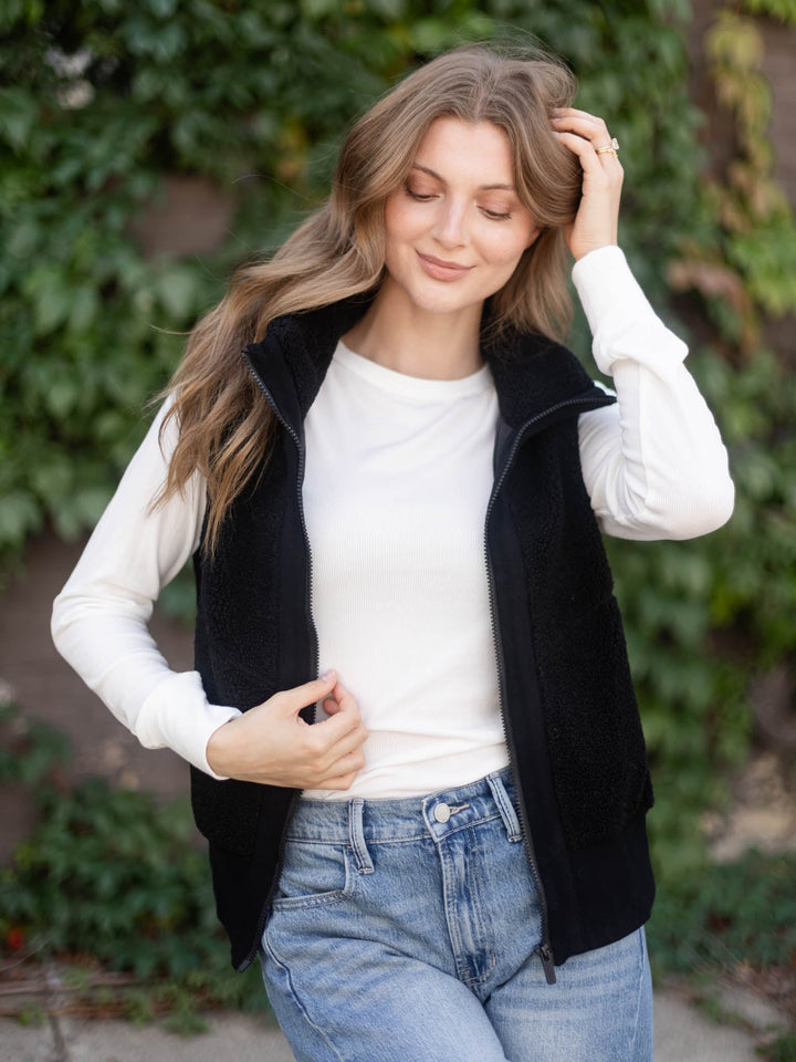 Elan Zip Up Sherpa Vest