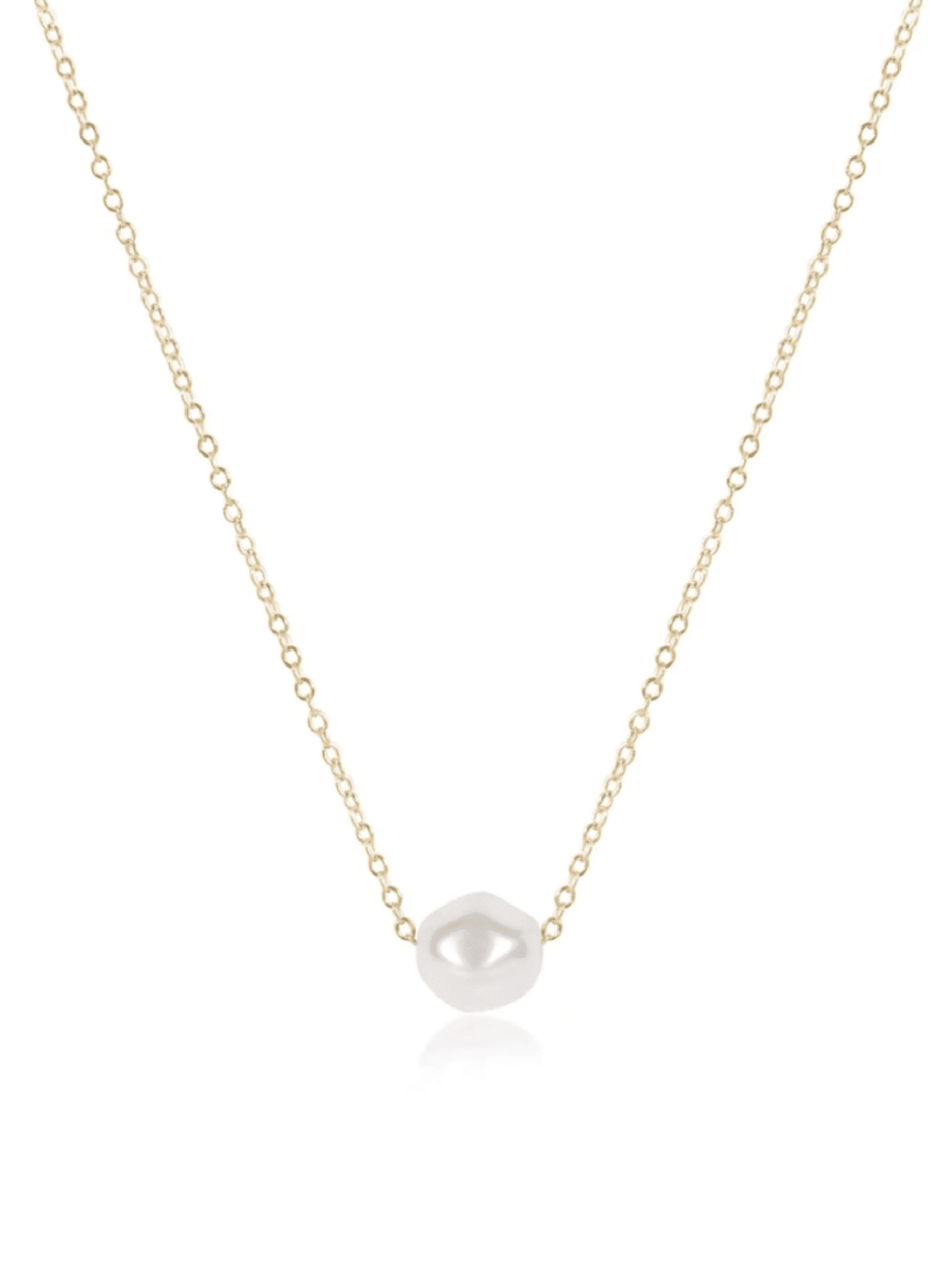 pearl necklace with gold chain