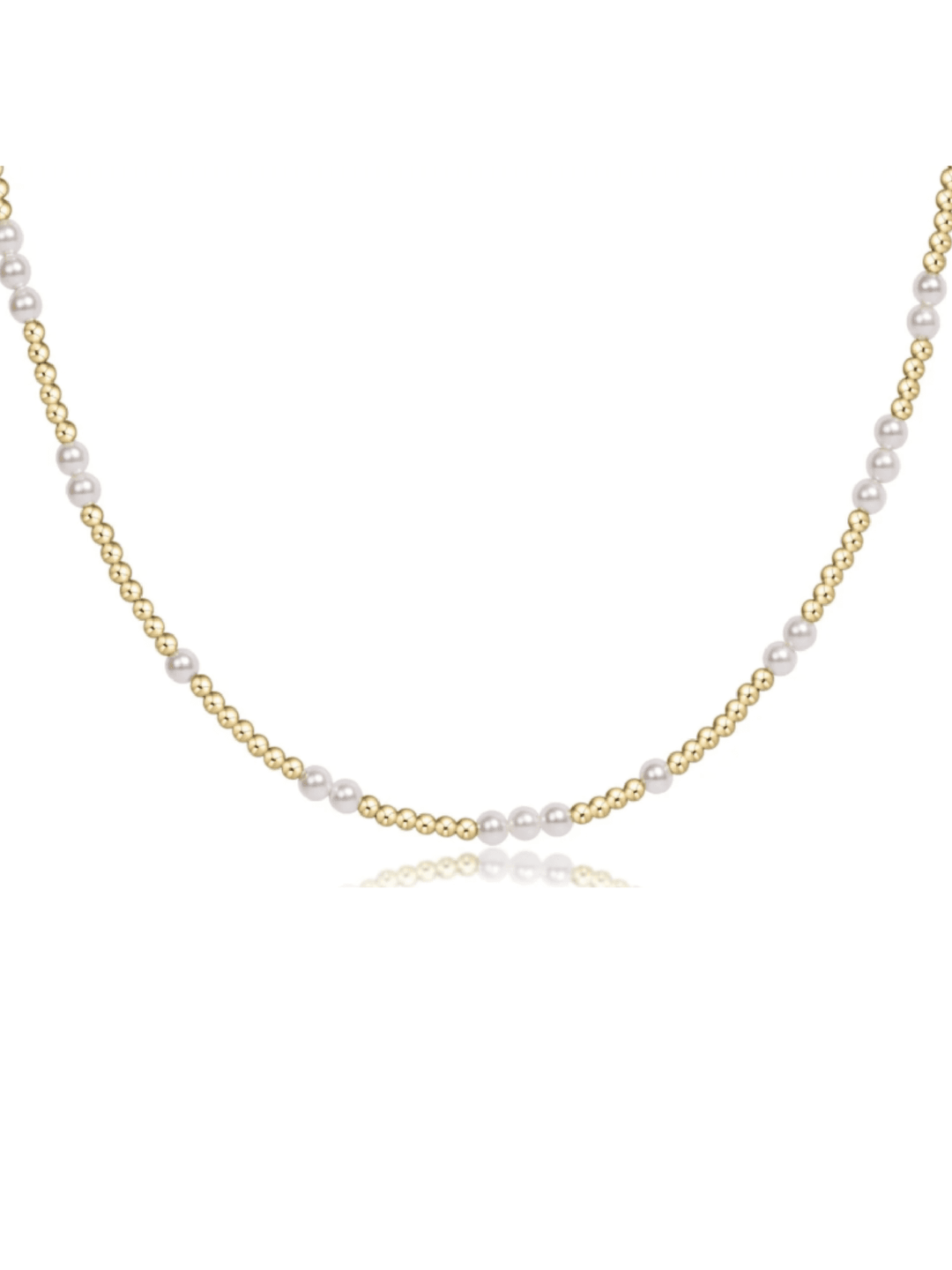 enewton beaded gold and pearl waterproof necklace