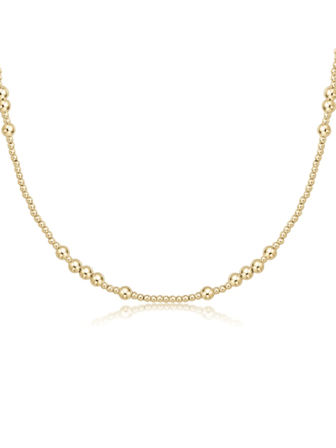 beaded gold waterproof necklace