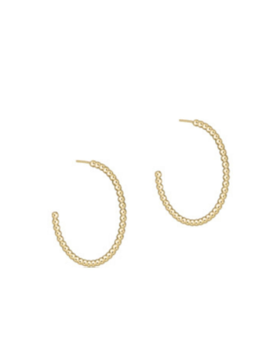 beaded hoop earrings