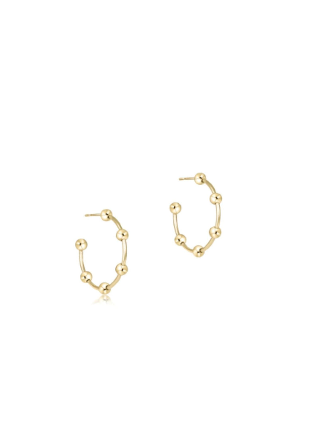 1" gold ball hoops