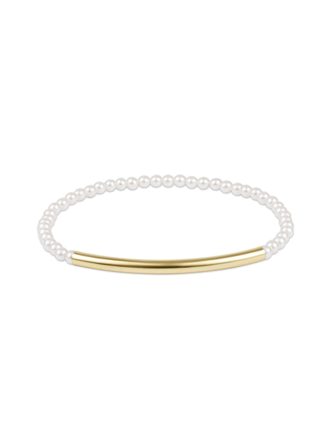 pearl and metal bracelet