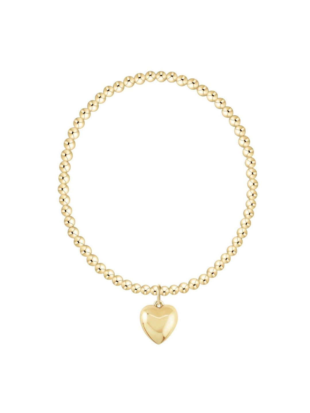 gold heart charm bracelet