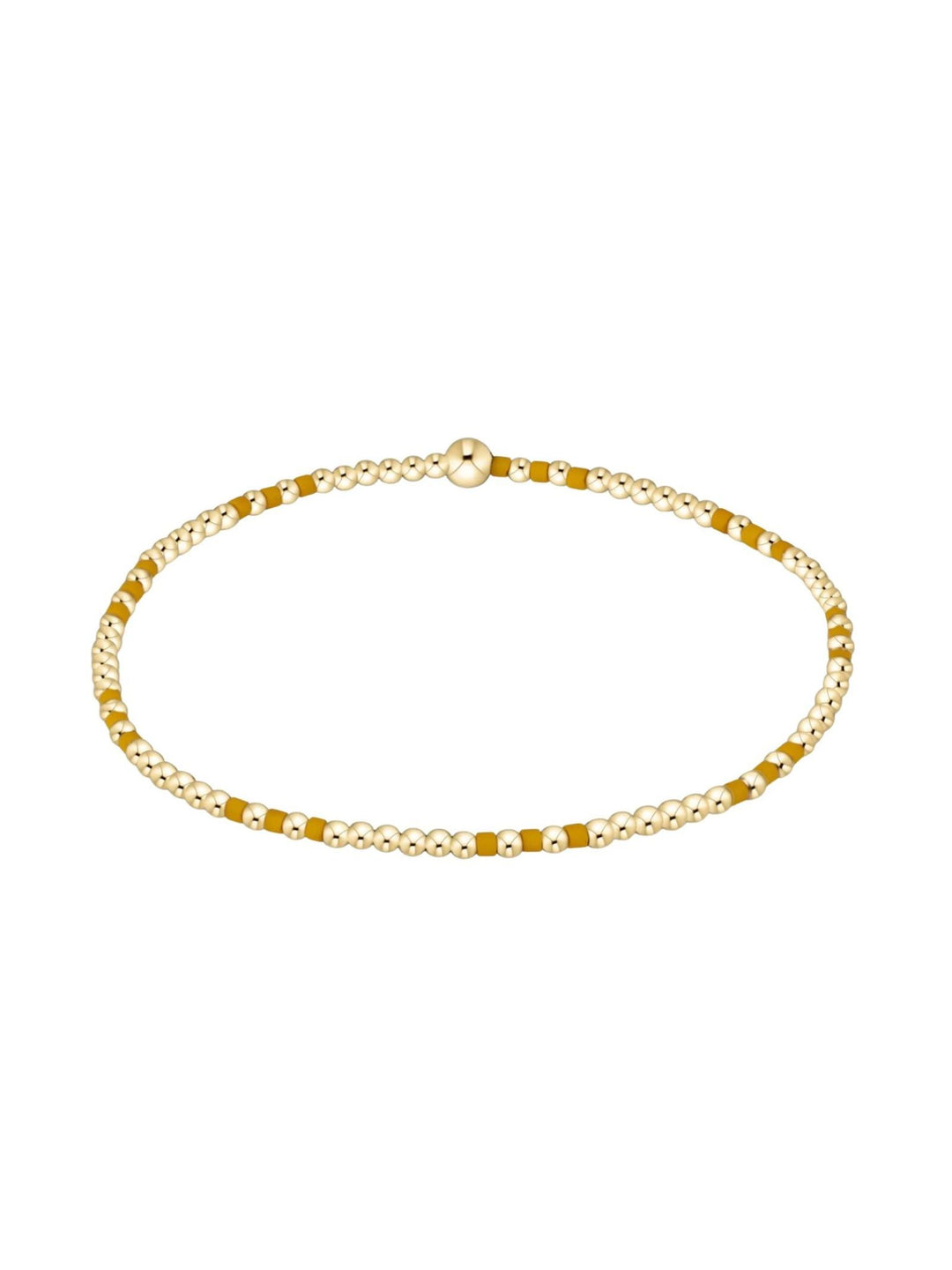 yellow beaded bracelet