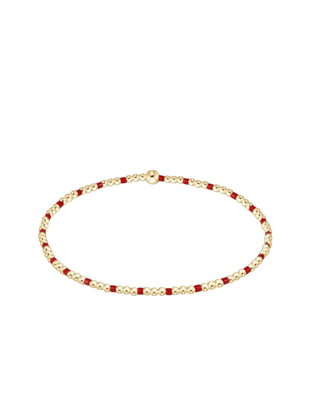 red and gold bracelet