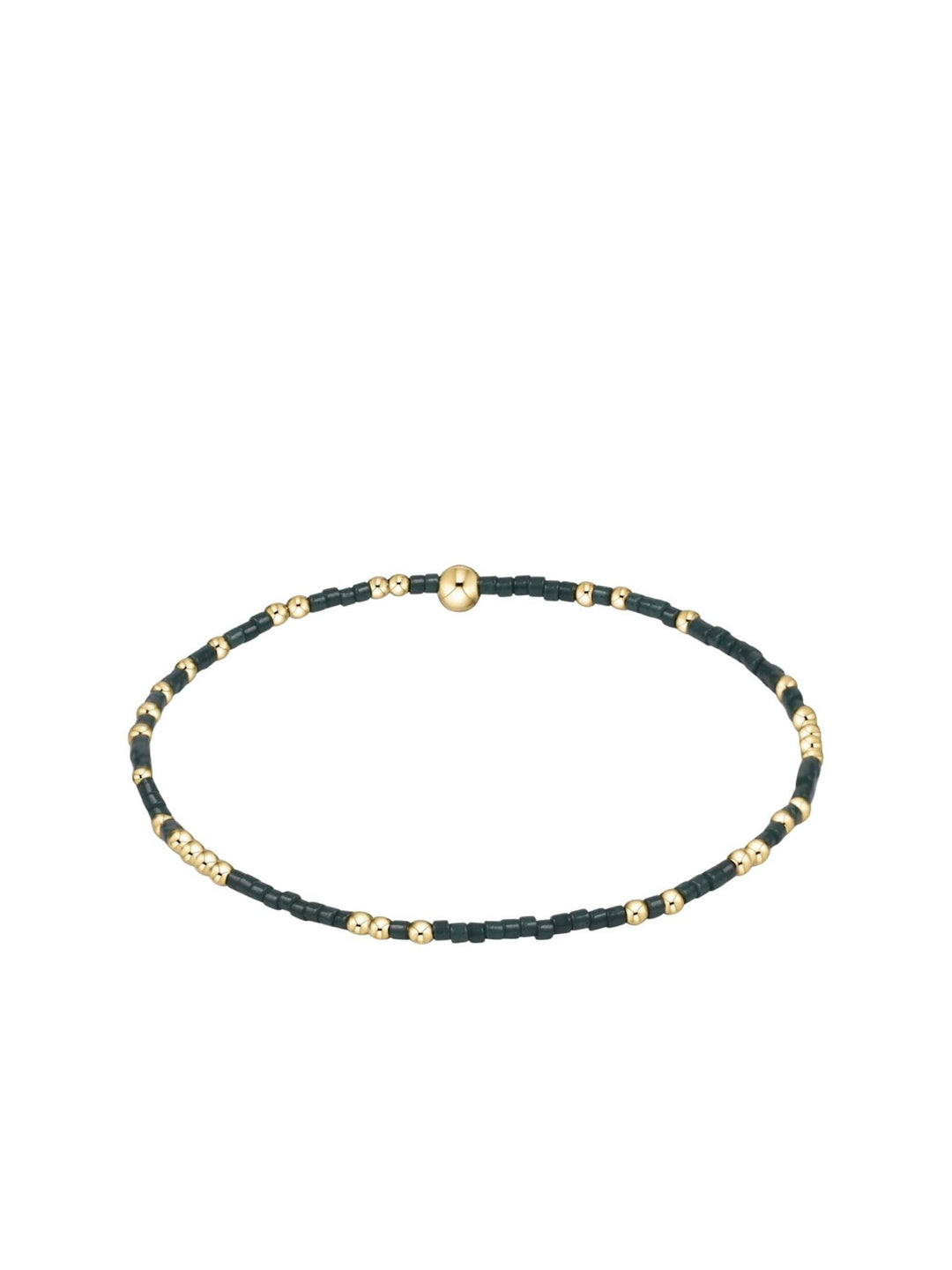 green and gold stretchy bracelet