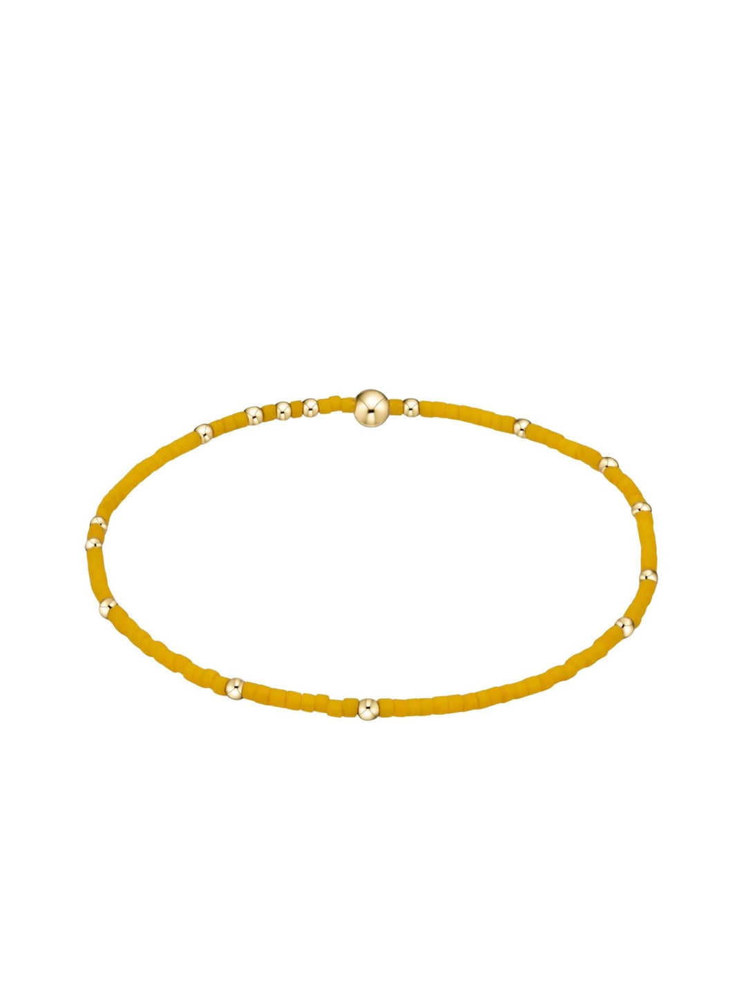 gold yellow beaded bracelet