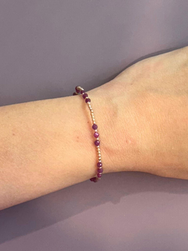 ruby and gold bracelet