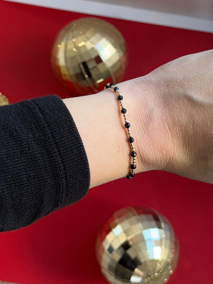 black and gold bracelet