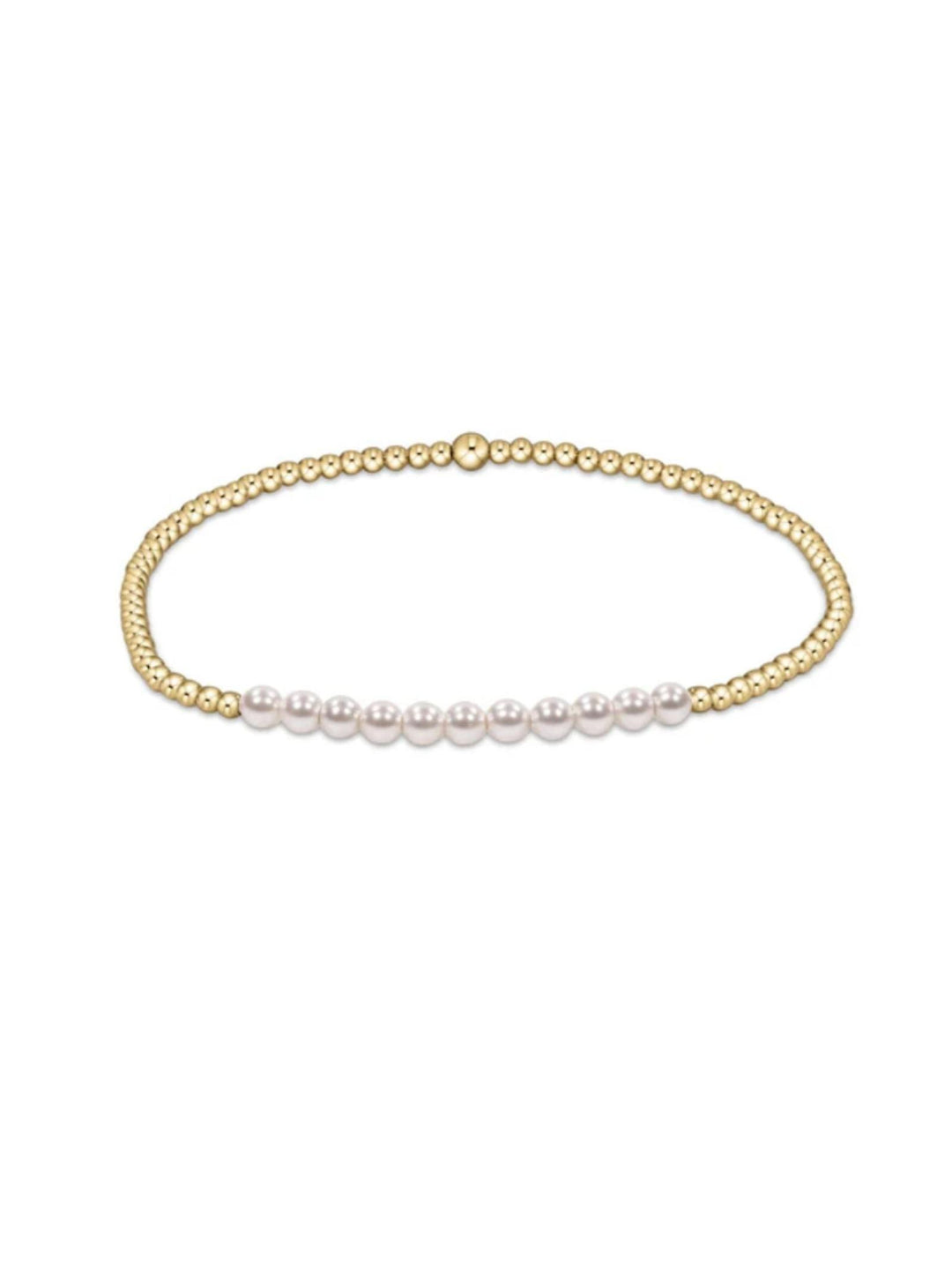stacked pearl gemstone bracelet