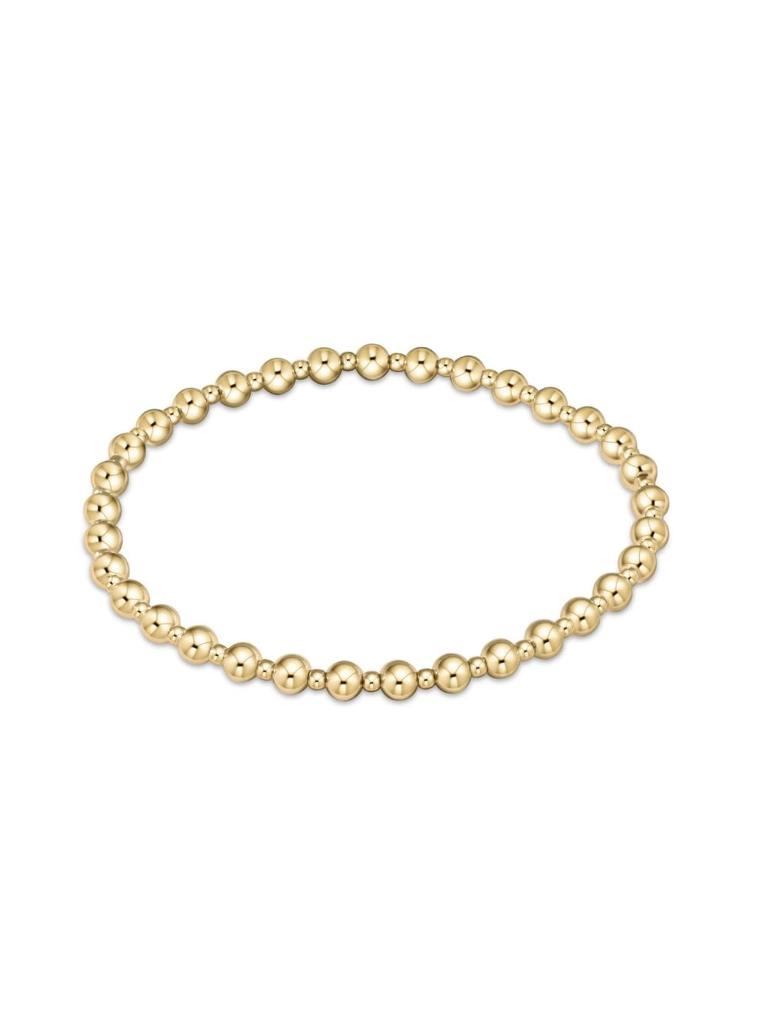 gold beaded bracelet
