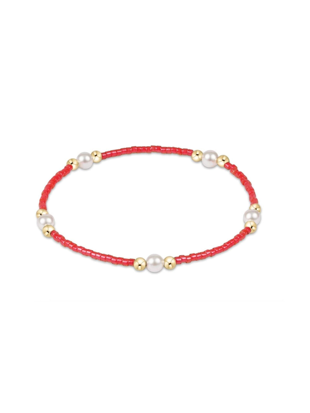 red and gold bracelet