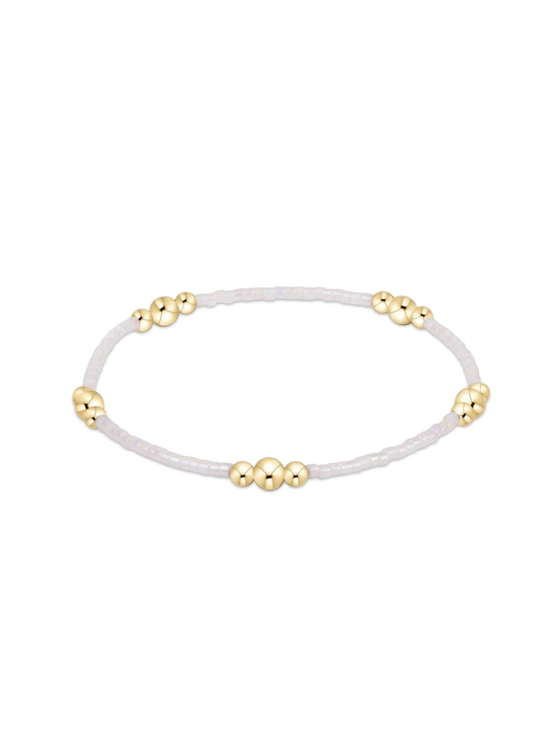 enewton Hope Purpose Gold Bracelet - Silky White