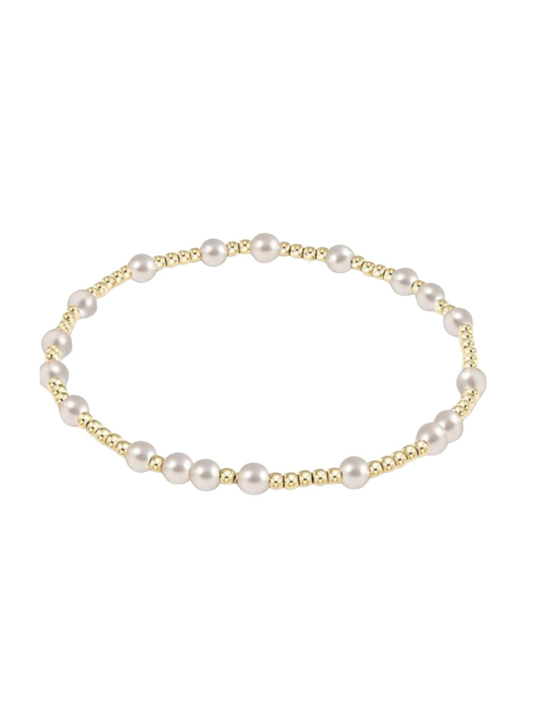 pearl and bead stretchy bracelets