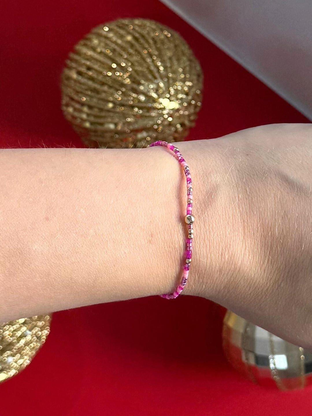 pink bracelet