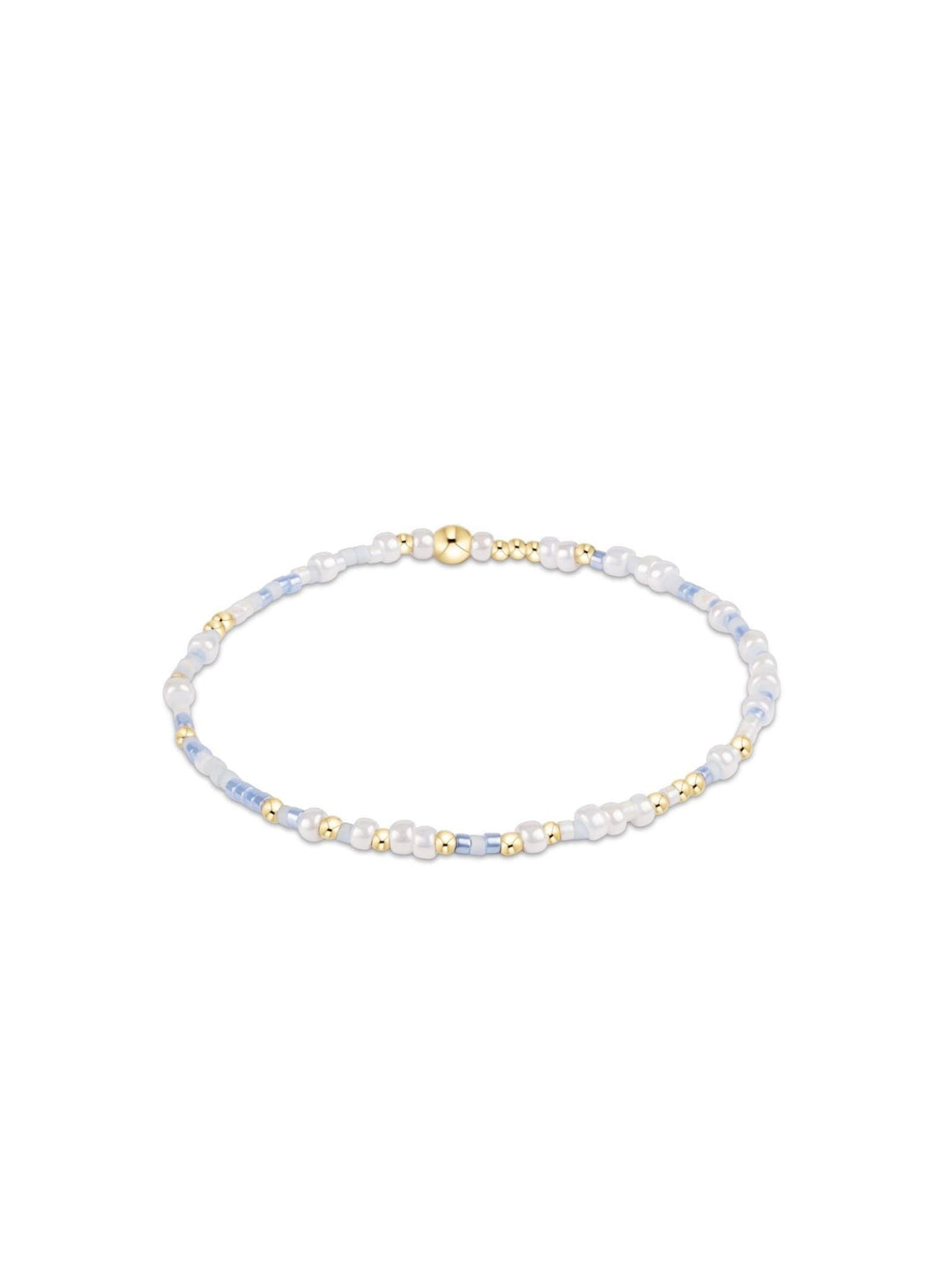 blue and white bracelet