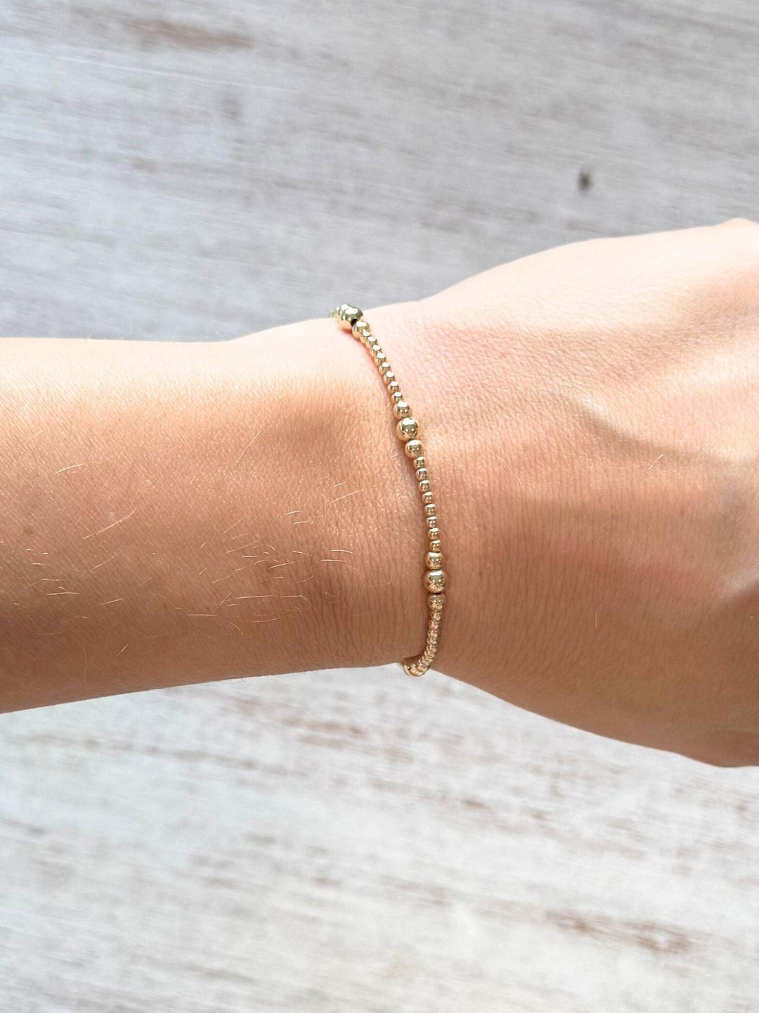 varied gold bracelet