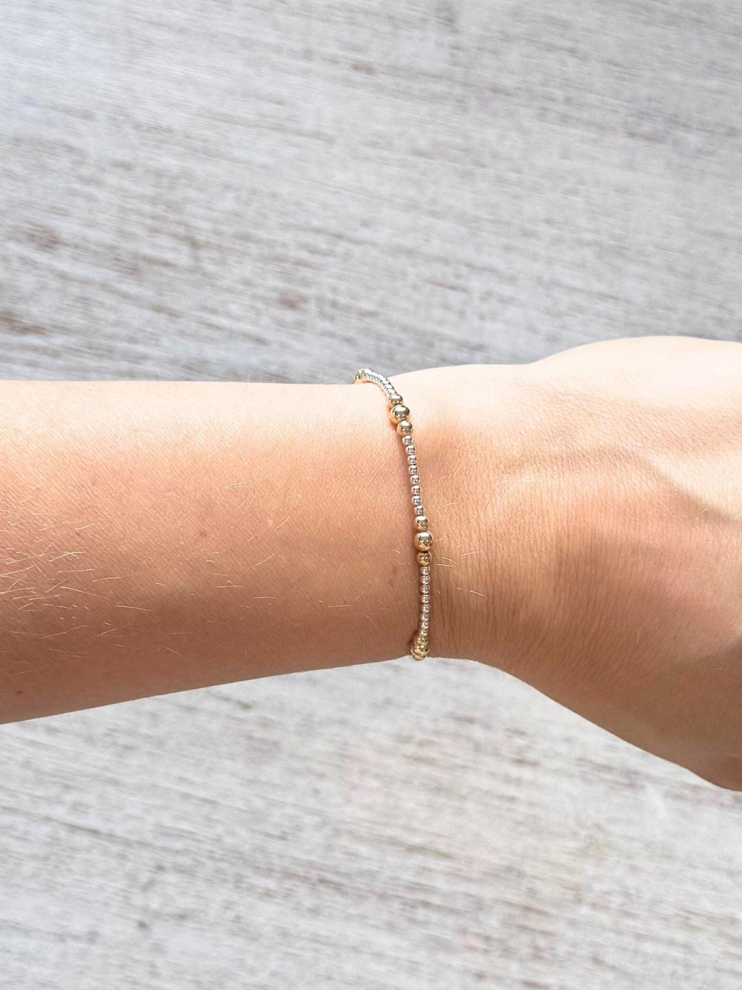mixed metal bracelet