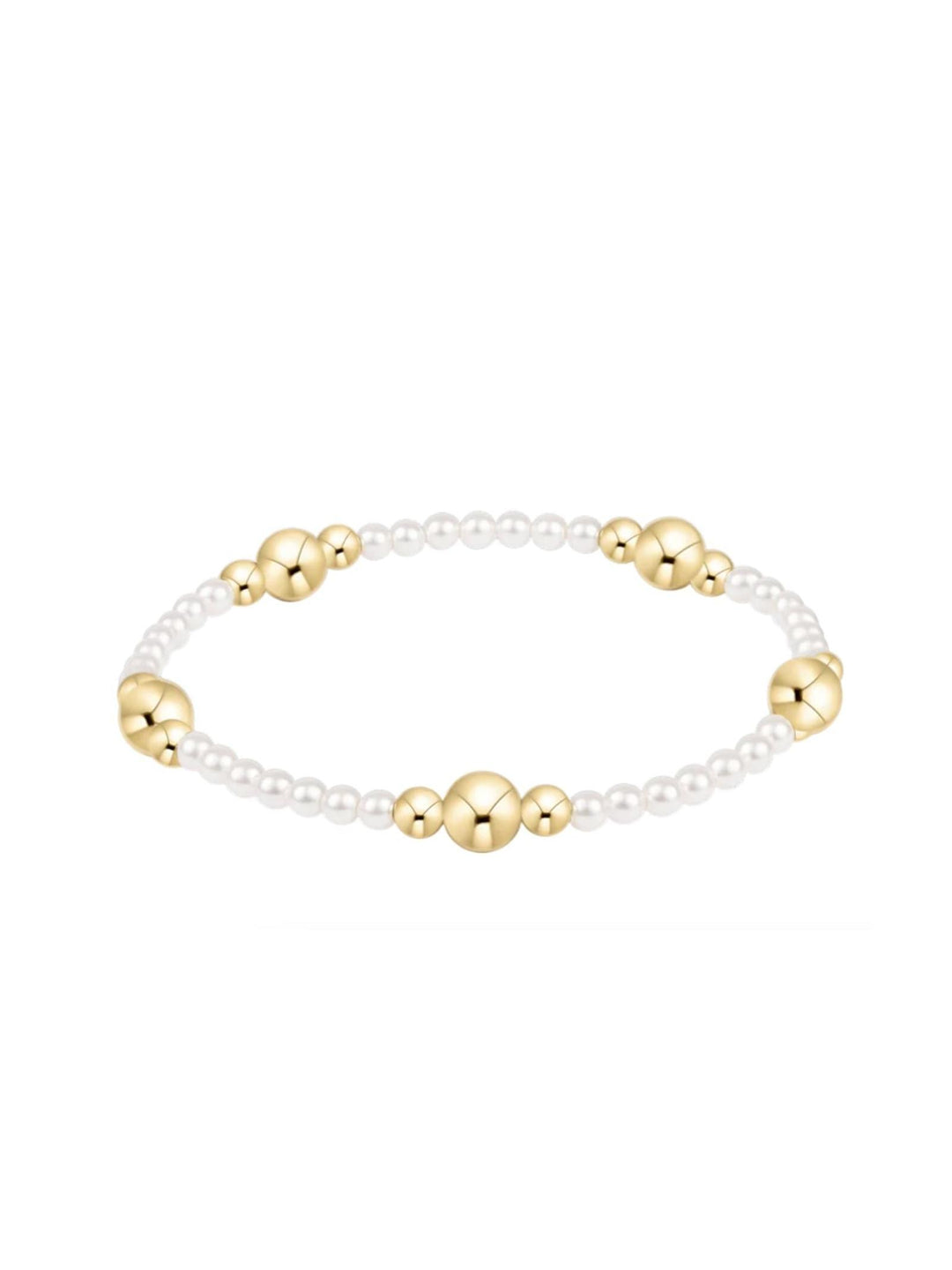 pearl and gold bracelet