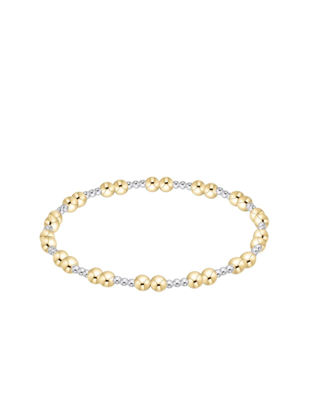 silver and gold bracelet