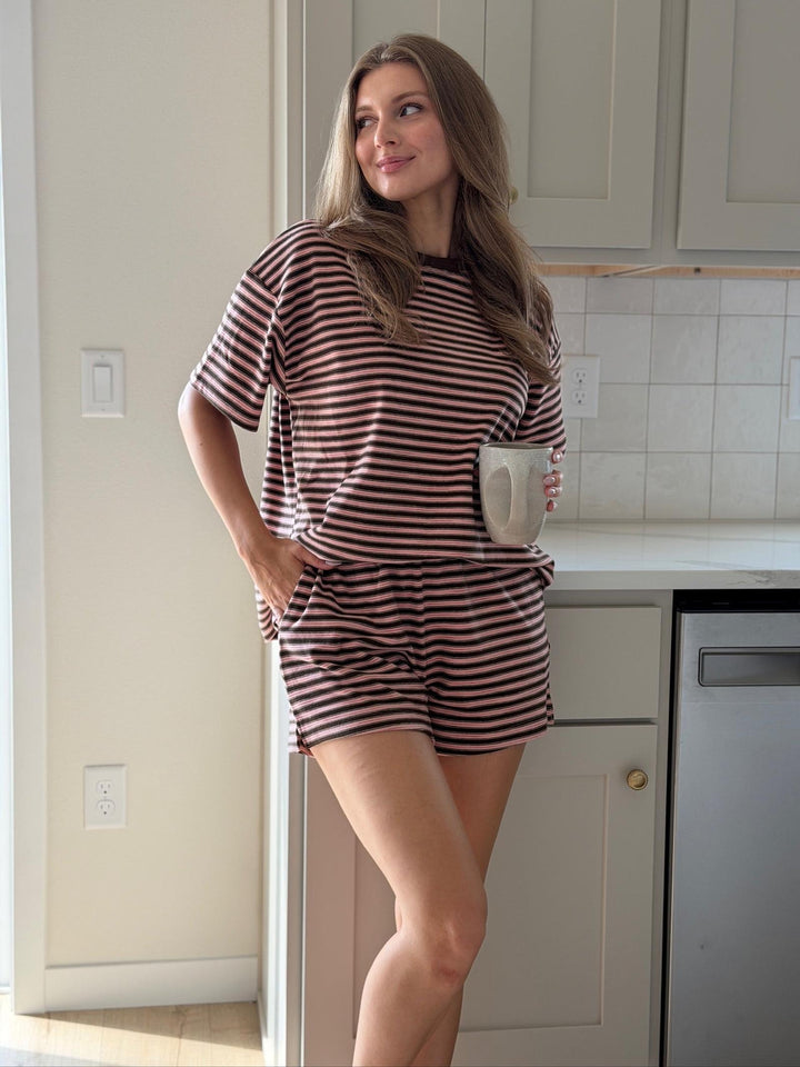 Eversoft Multi Stripe Short Sleeve