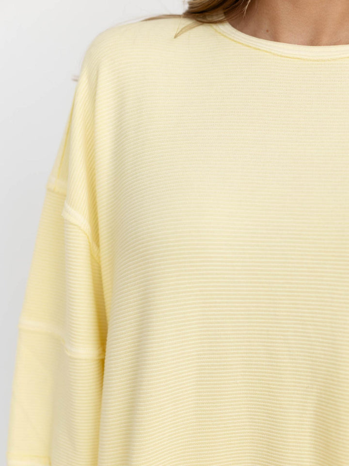 oversized exposed seam sweatshirt