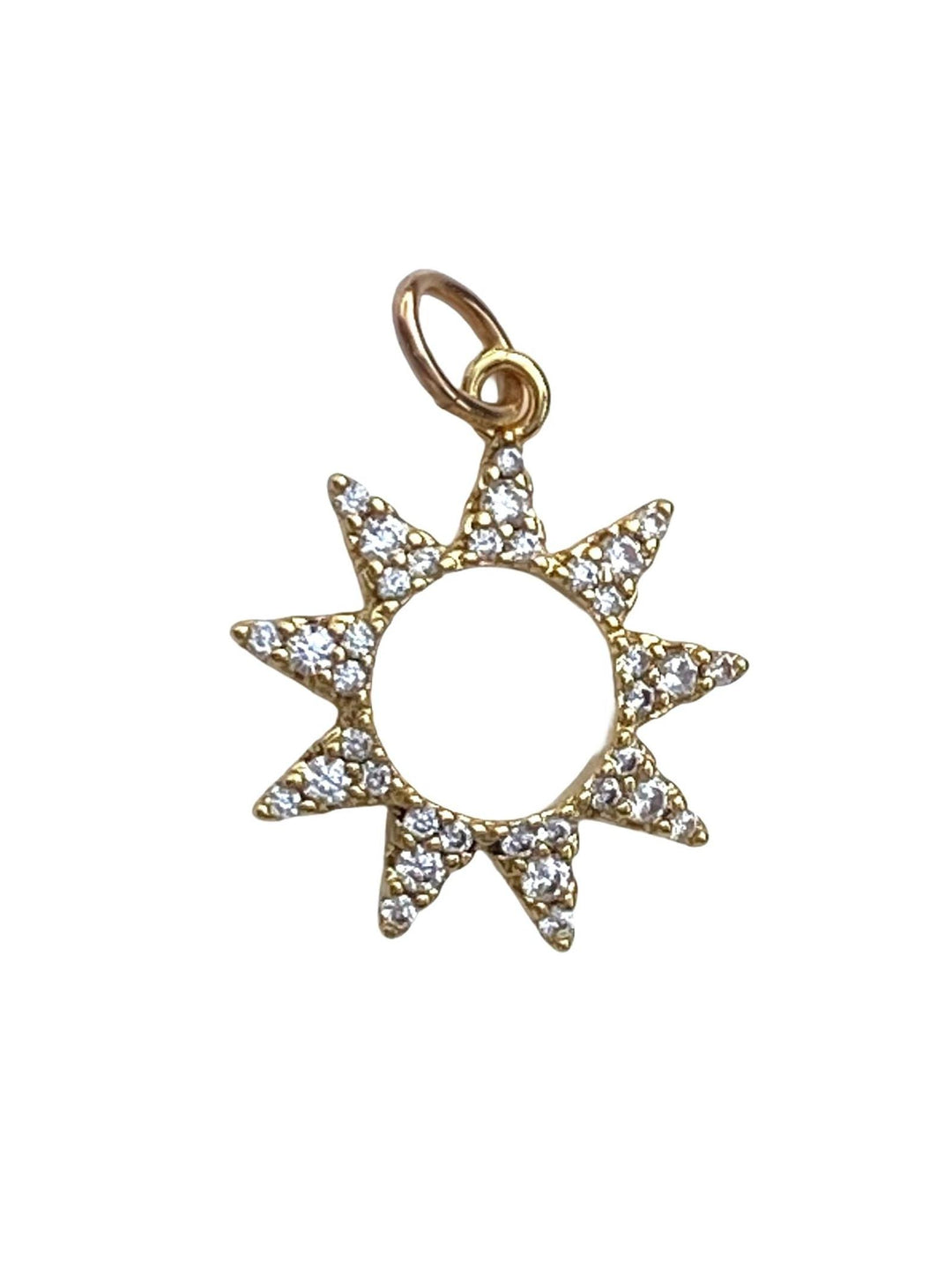 gold sun charm