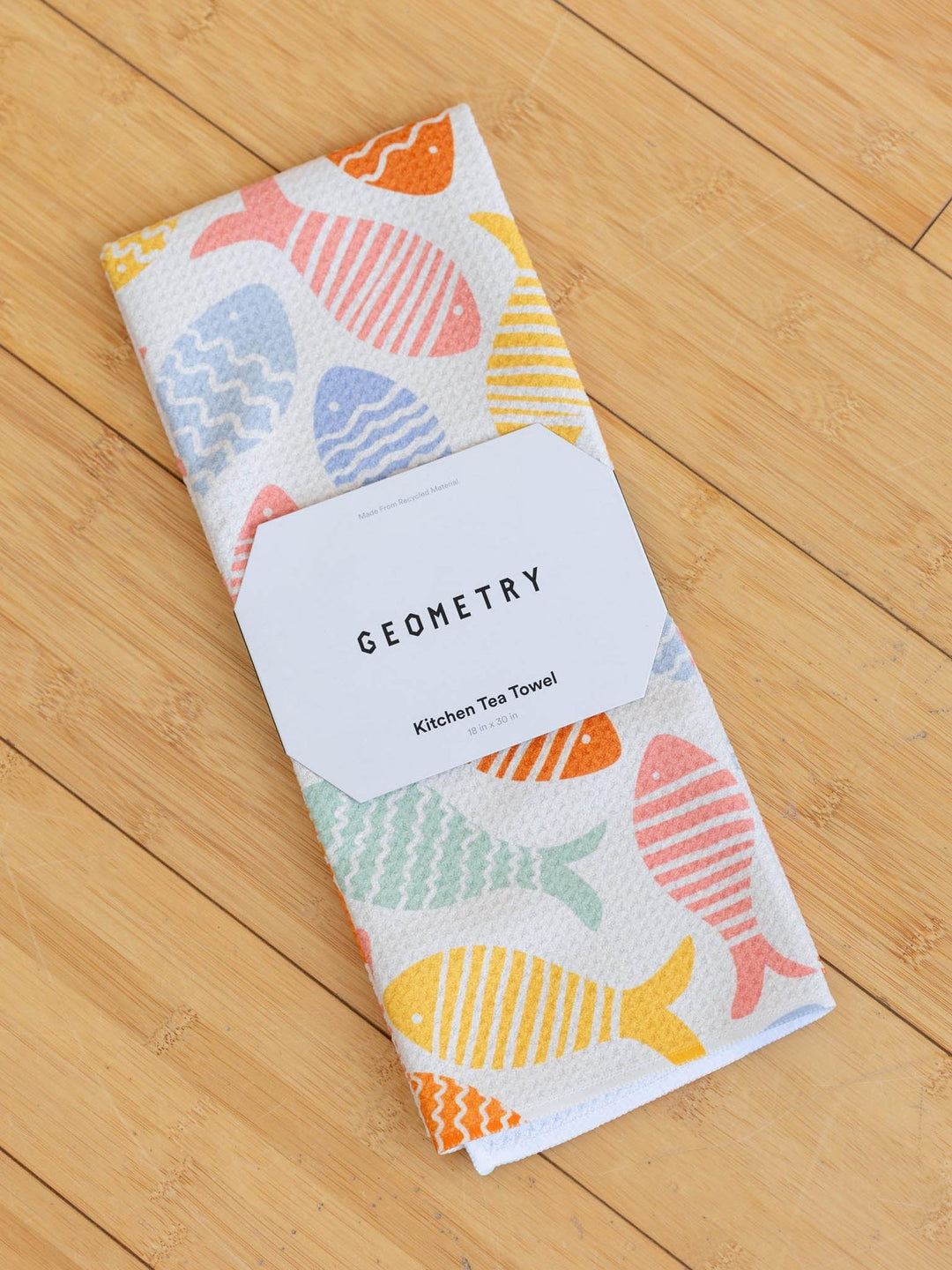 colorful fish dish towel