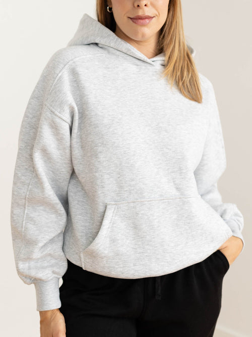 heather grey oversized hoodie