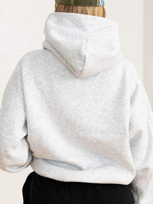 heather grey oversized hoodie