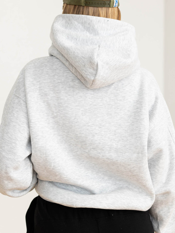heather grey oversized hoodie