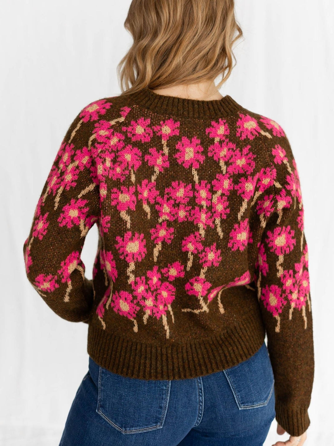 floral print button up cardigan
