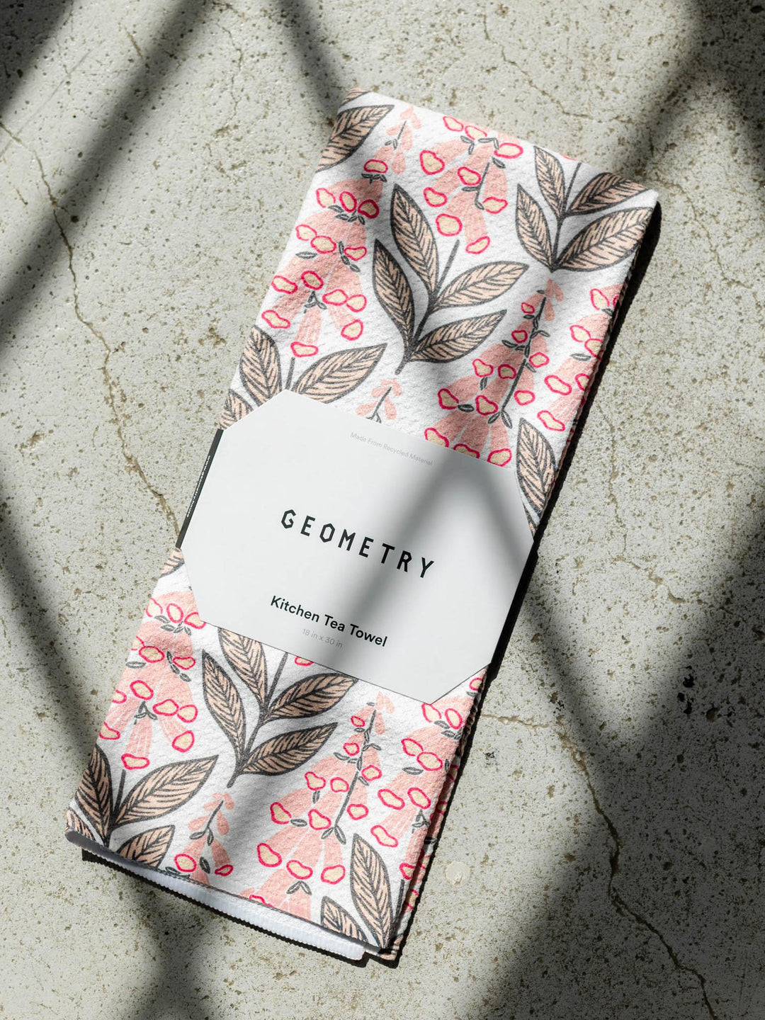 floral dishtowel