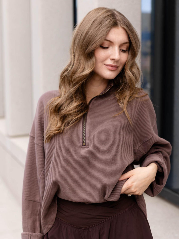 Free People Celeste Quarter Zip