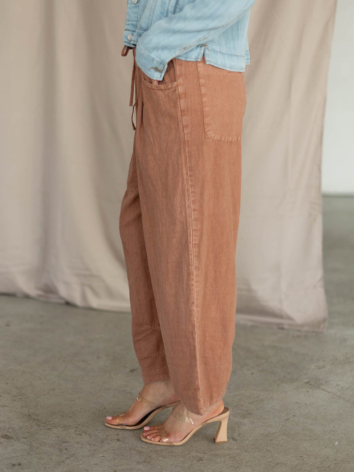 free people pleated linen pants