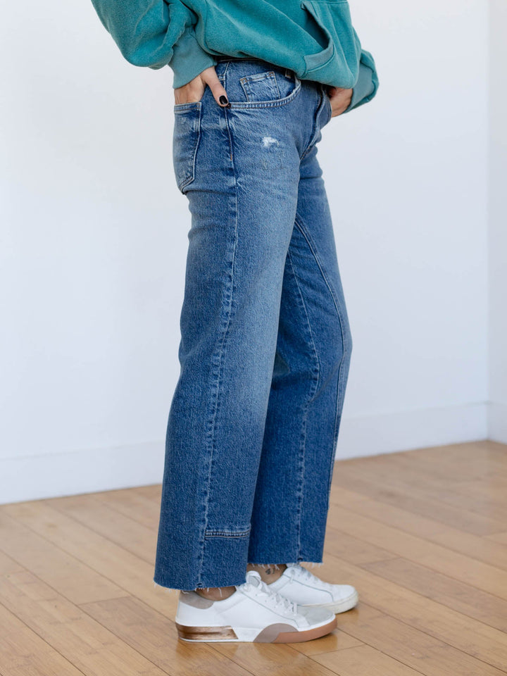 small seam barrel medium denim