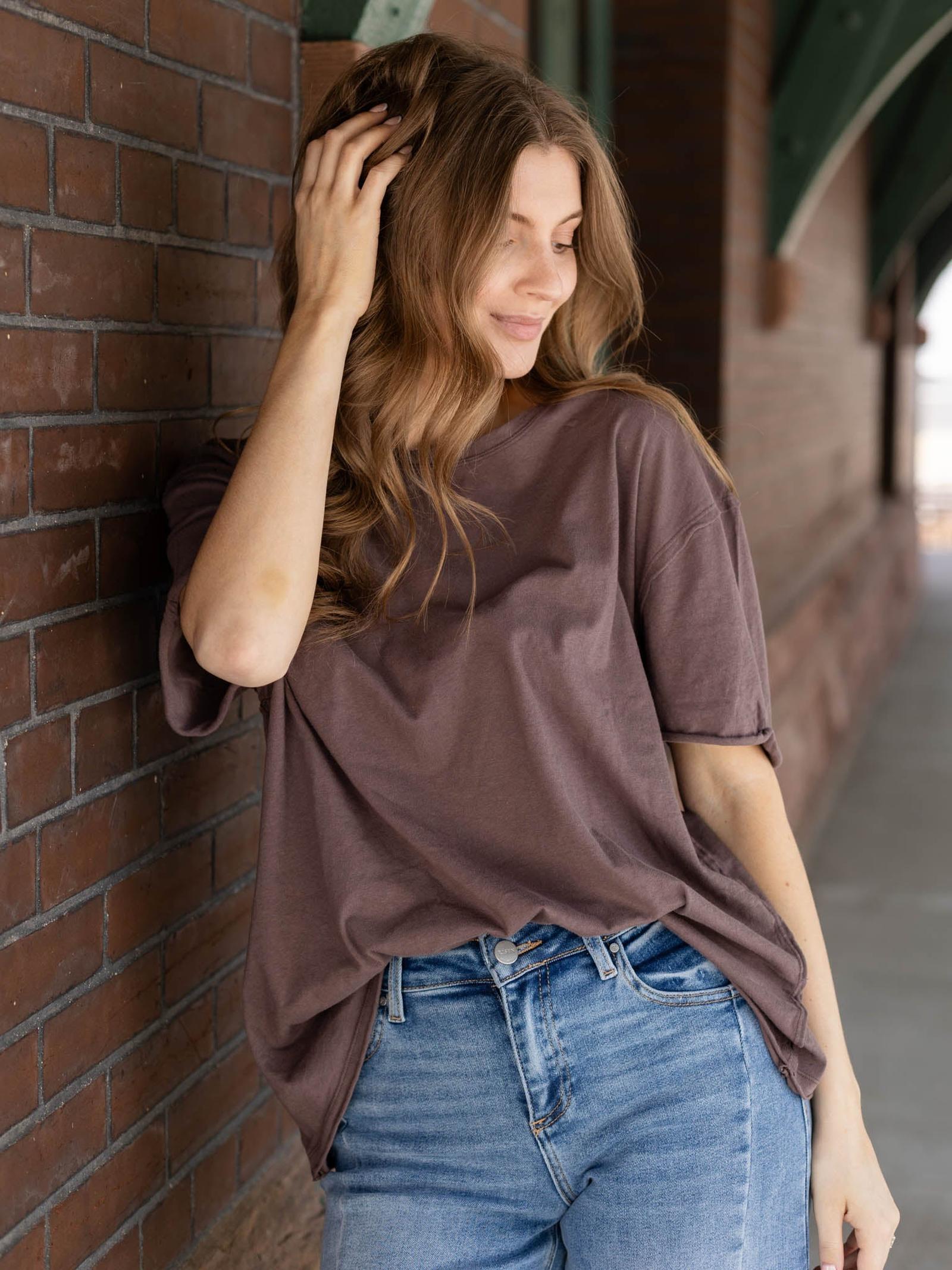 Free People Classic Nina Tee | Oversized Crew Neck – Leela and