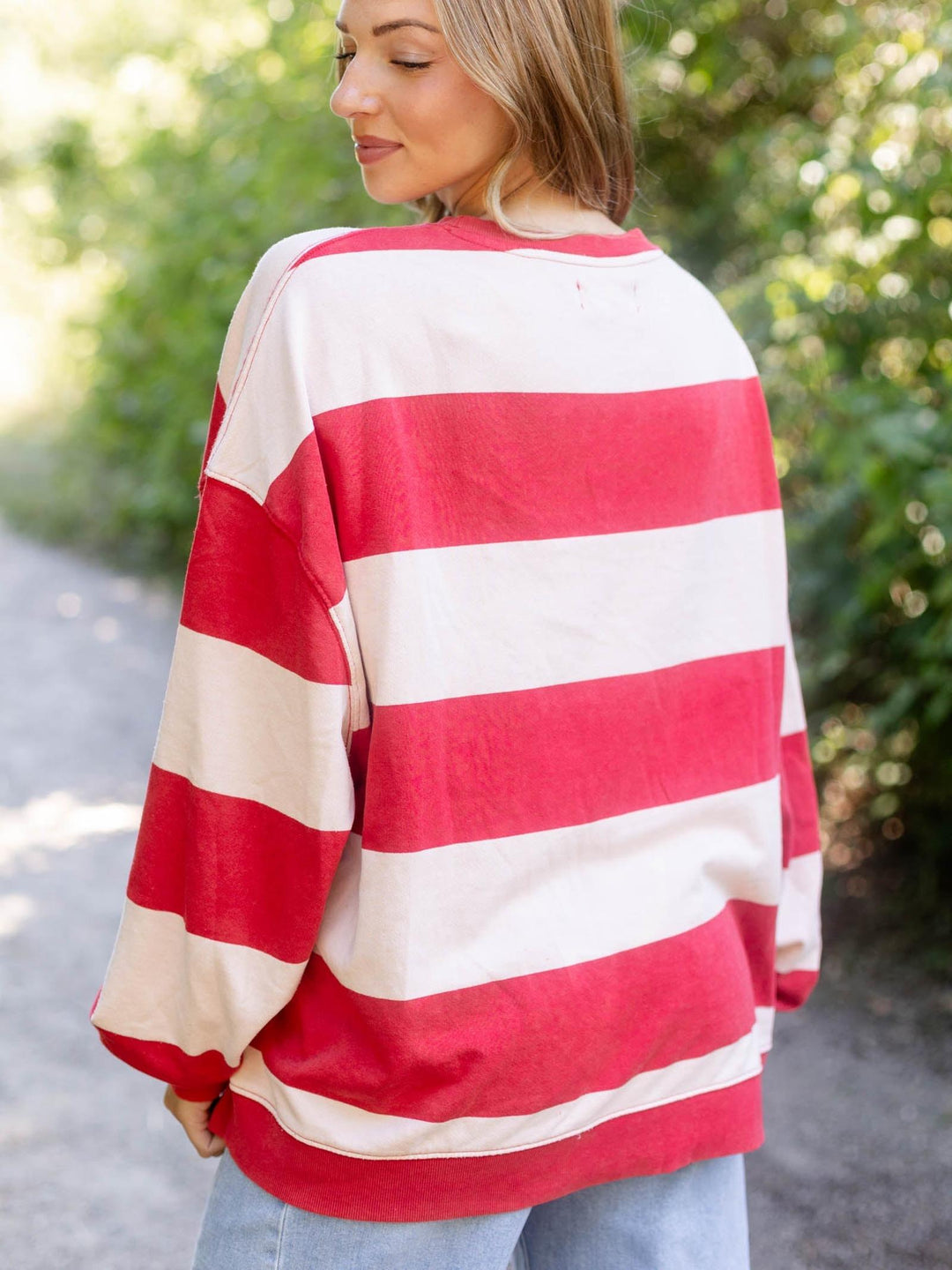 red and white top
