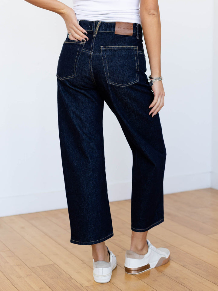 dark wash ankle denim