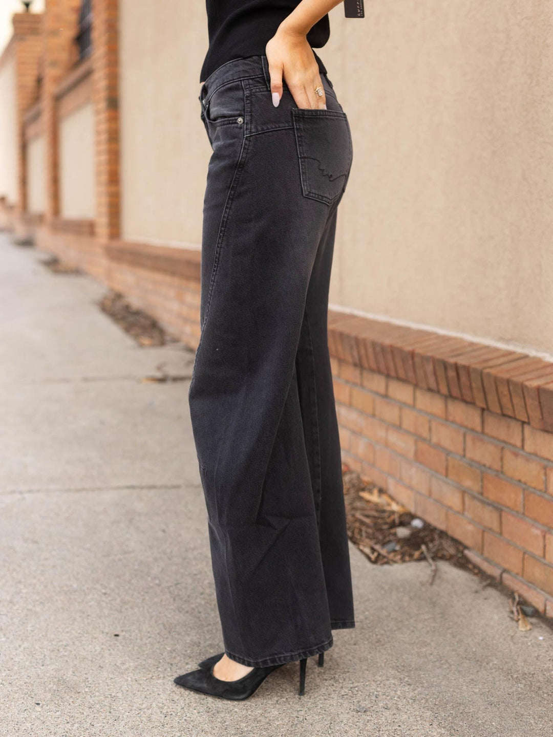 Free People Fable Twisted Seam Jean - Overdrive