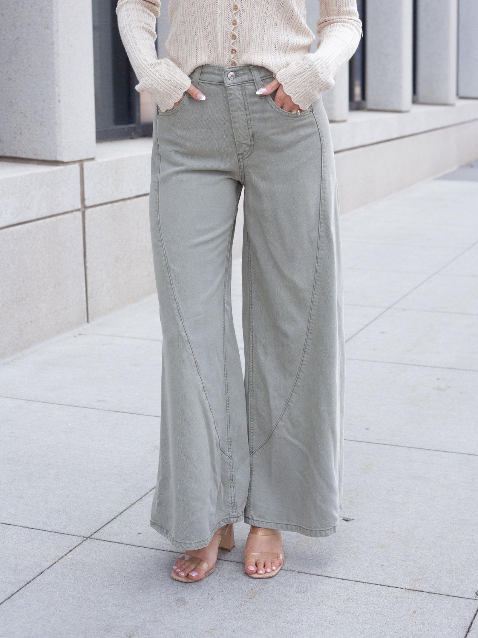 Free People Haven Mr Baggy Wide Leg Jean – High Rise Denim | Leela