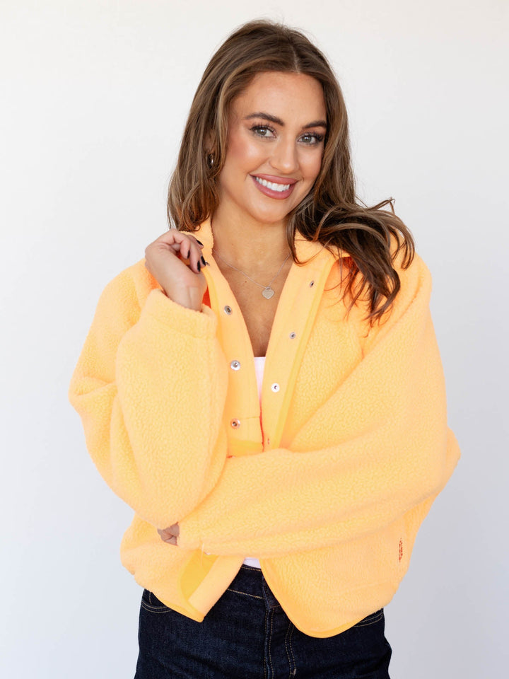 bright orange soft jacket