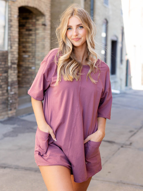 colorful short sleeve free people romper